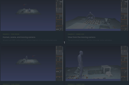 PhysDynPose and MoviCam teaser animation